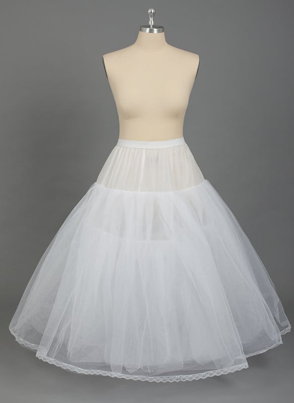 Nylon Ball-Gown 6 Tiers Floor Length Slip Style Wedding Petticoats