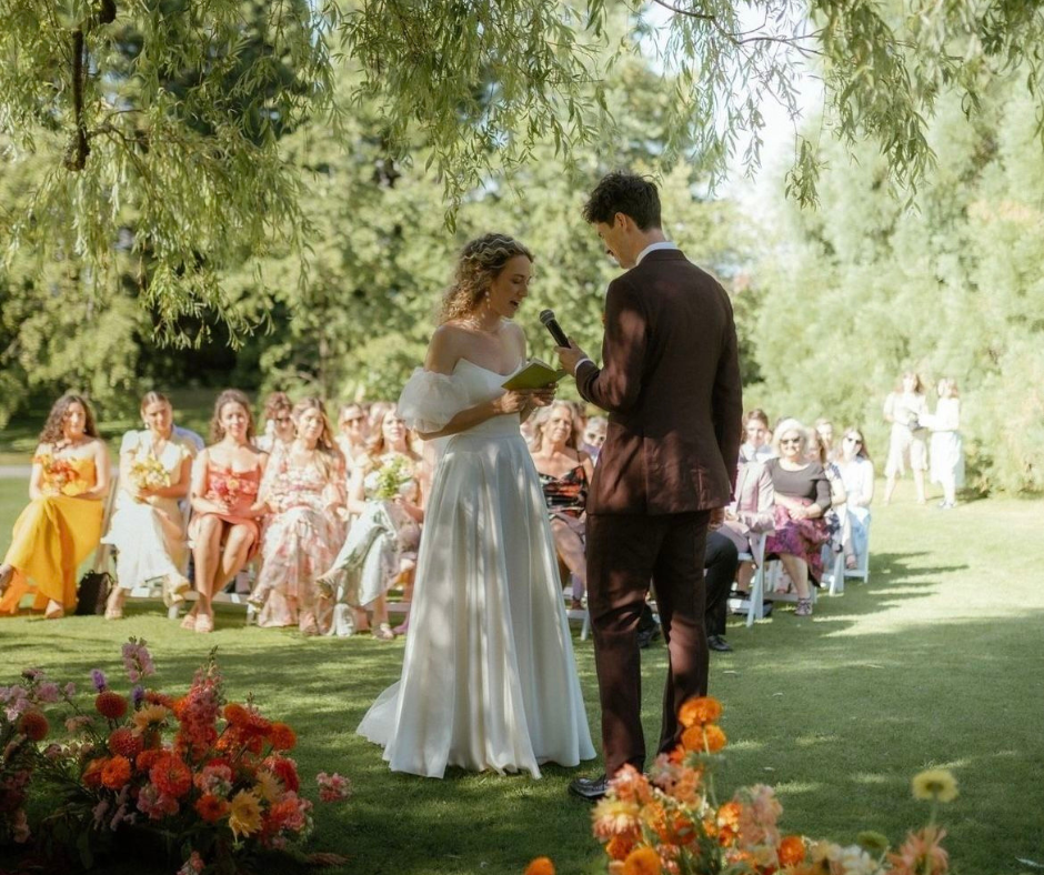 spring outdoor wedding