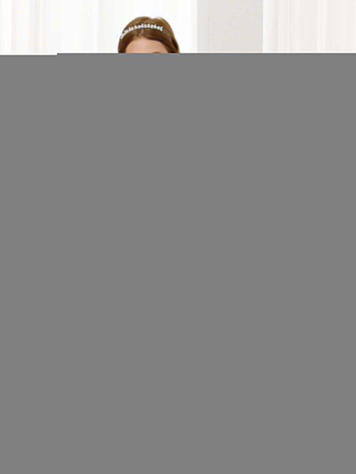 Ball-Gown Tulle Satin Sleeveless V-Neck Floor-Length Flower Girl Dresses