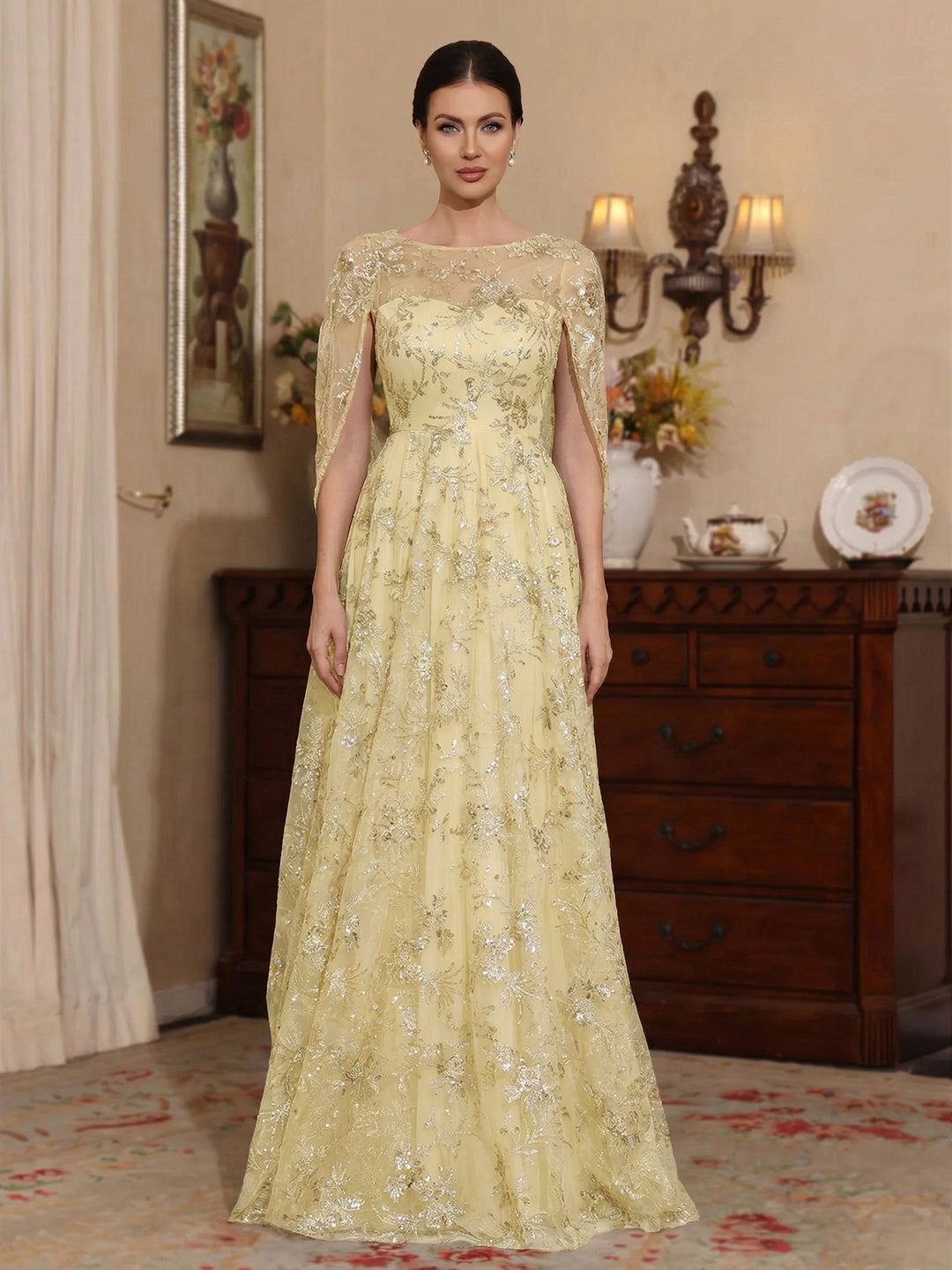 sachin and babi light blue dress Mother of The Bride Tea Length Dress V Neck Prom Dresses Satin Bow Formal  Evening Party Gowns of Women's with Pockets Champagne XS : Amazon.co.uk:  Fashion main image 0