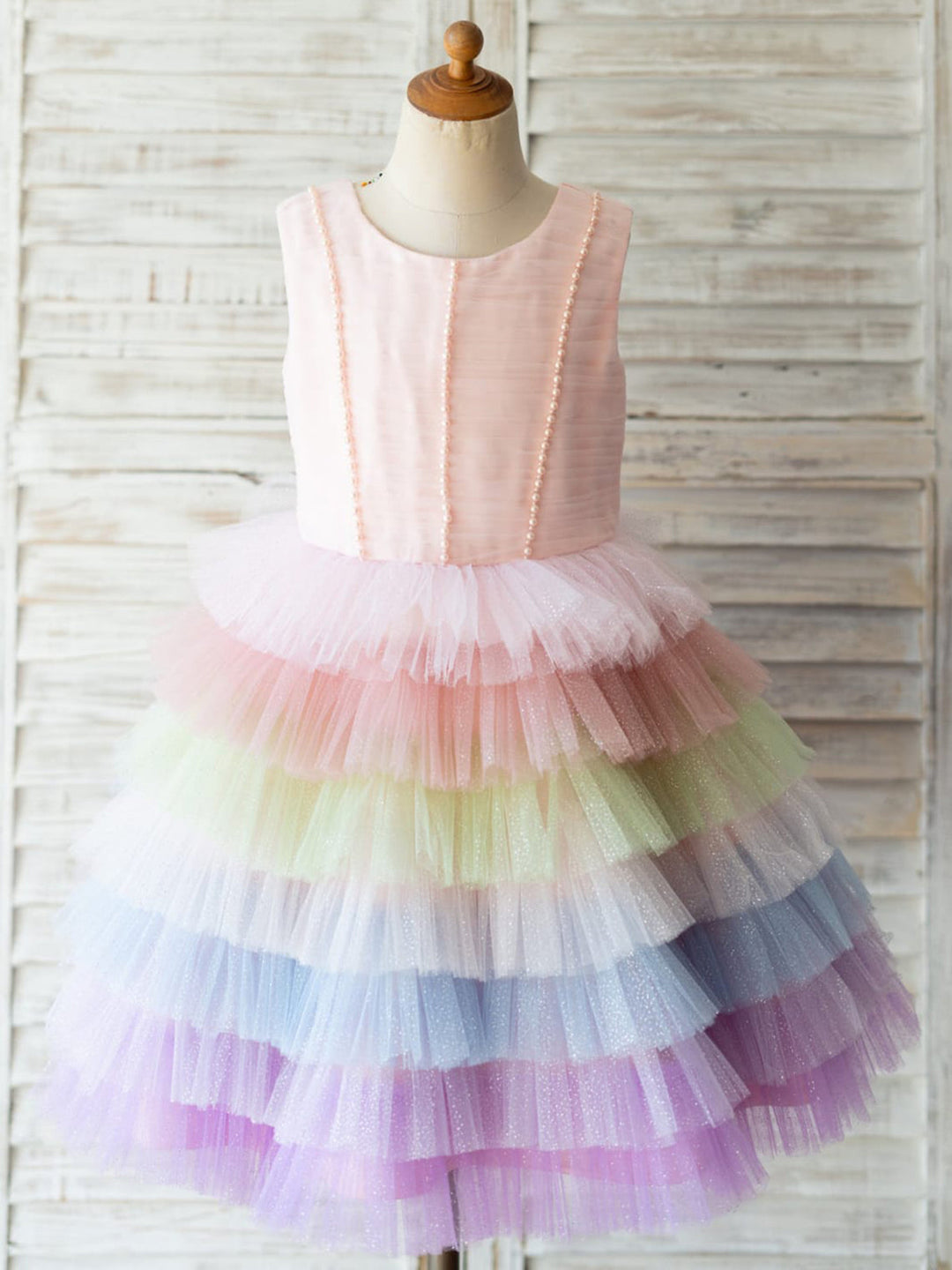 A-line Tulle Knee-length Dress