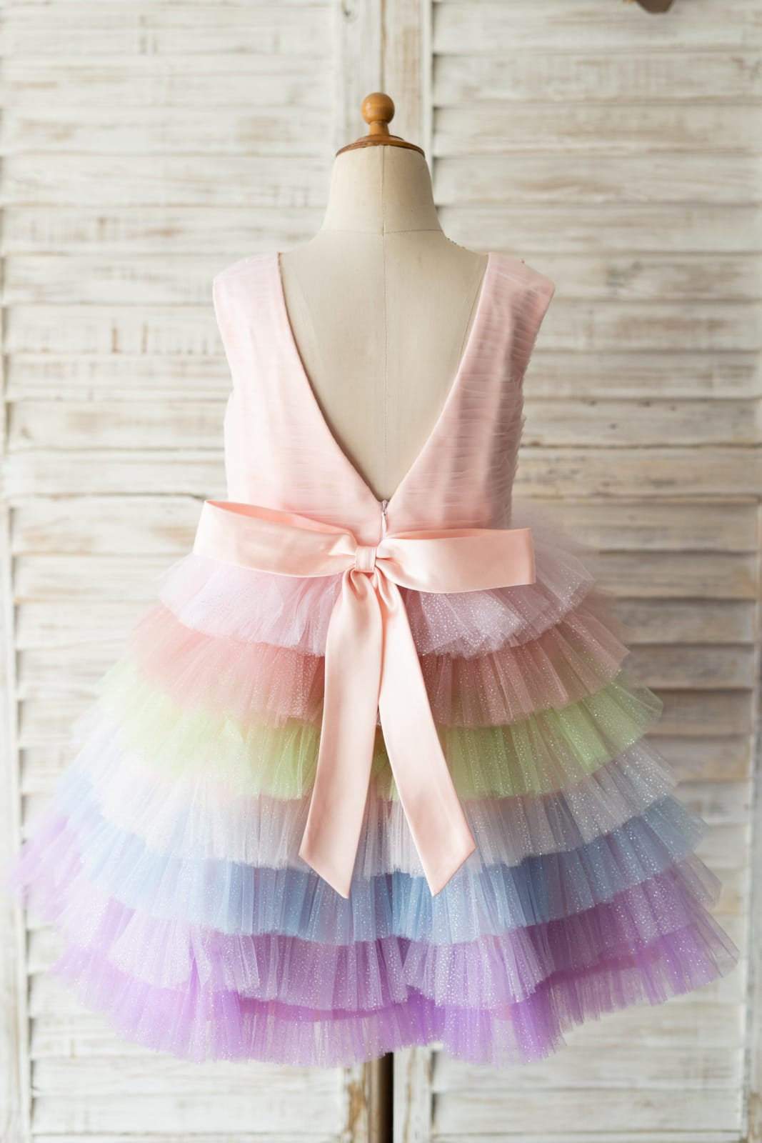 A-line Tulle Knee-length Dress