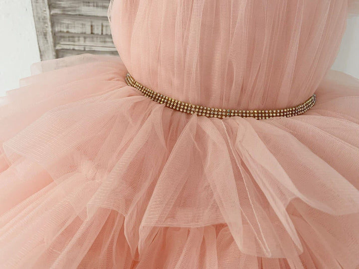 Ball-Gown/Princess Tulle Knee-length Flower Girl Dress