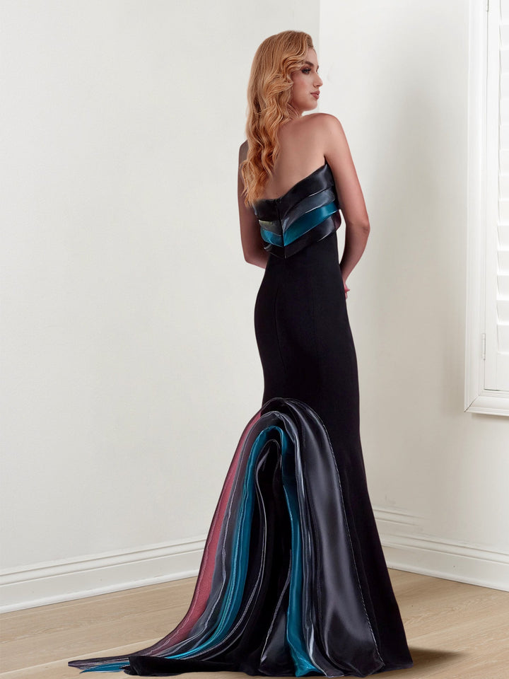Trumpet/Mermaid Off-the-Shoulder Long Formal Evening Dresses with Spli - Mondressy UK Trumpet/Mermaid Off-the-Shoulder Long Formal Evening Dresses with Spli - Mondressy UK