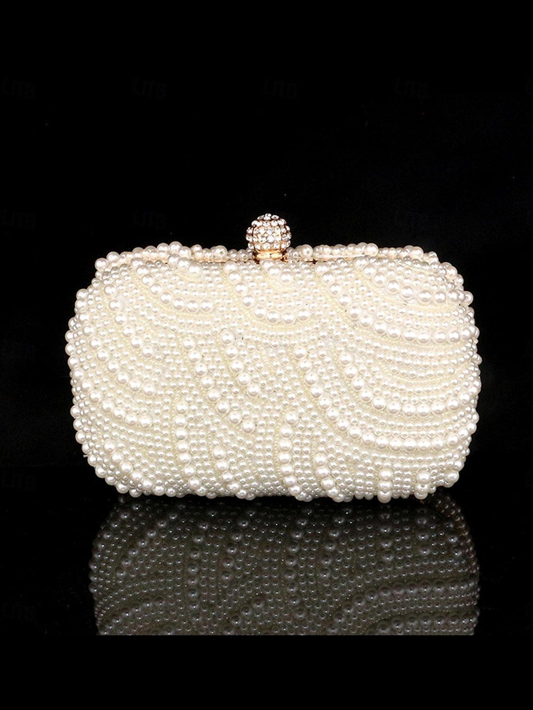 Alloy PVC  Solid Colour Crystals Rhinestone Clutches & Evening Bags