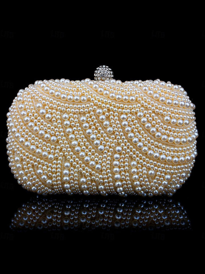 Alloy PVC  Solid Colour Crystals Rhinestone Clutches & Evening Bags