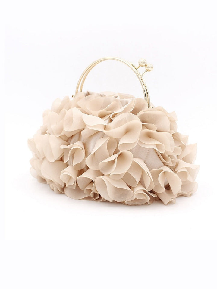 Women's Polyester Solid Colour Chain Clutch Bags