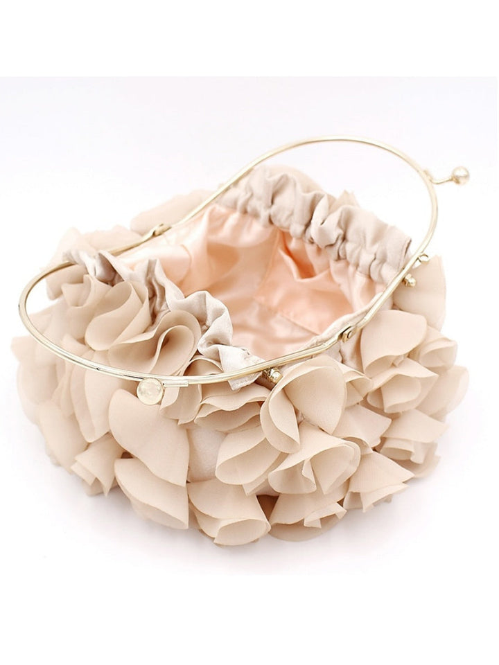 Women's Polyester Solid Colour Chain Clutch Bags