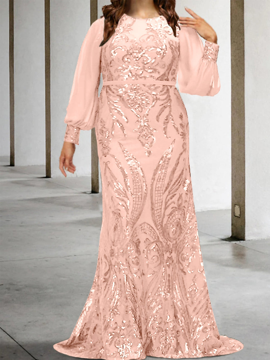 Sheath/Column Mother of the Bride Dresses with Sequins