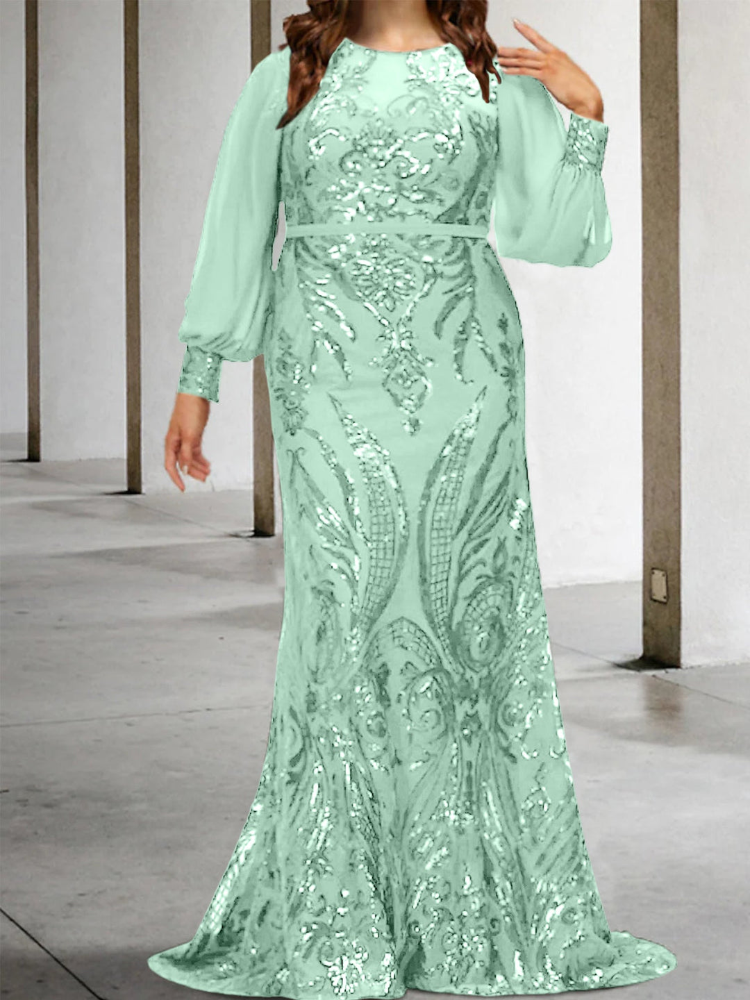 Sheath/Column Mother of the Bride Dresses with Sequins