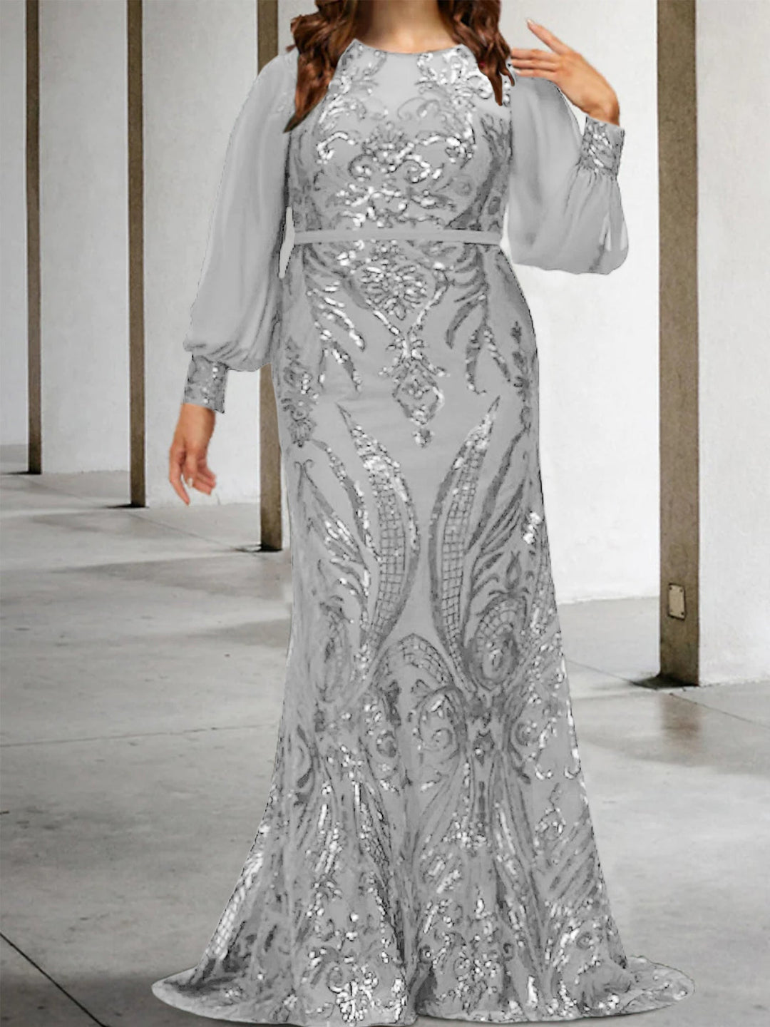 Sheath/Column Mother of the Bride Dresses with Sequins