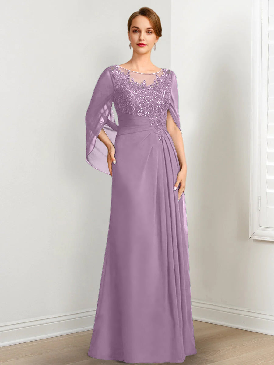 A-Line/Princess Mother of the Bride Dresses with Applique & Sequins