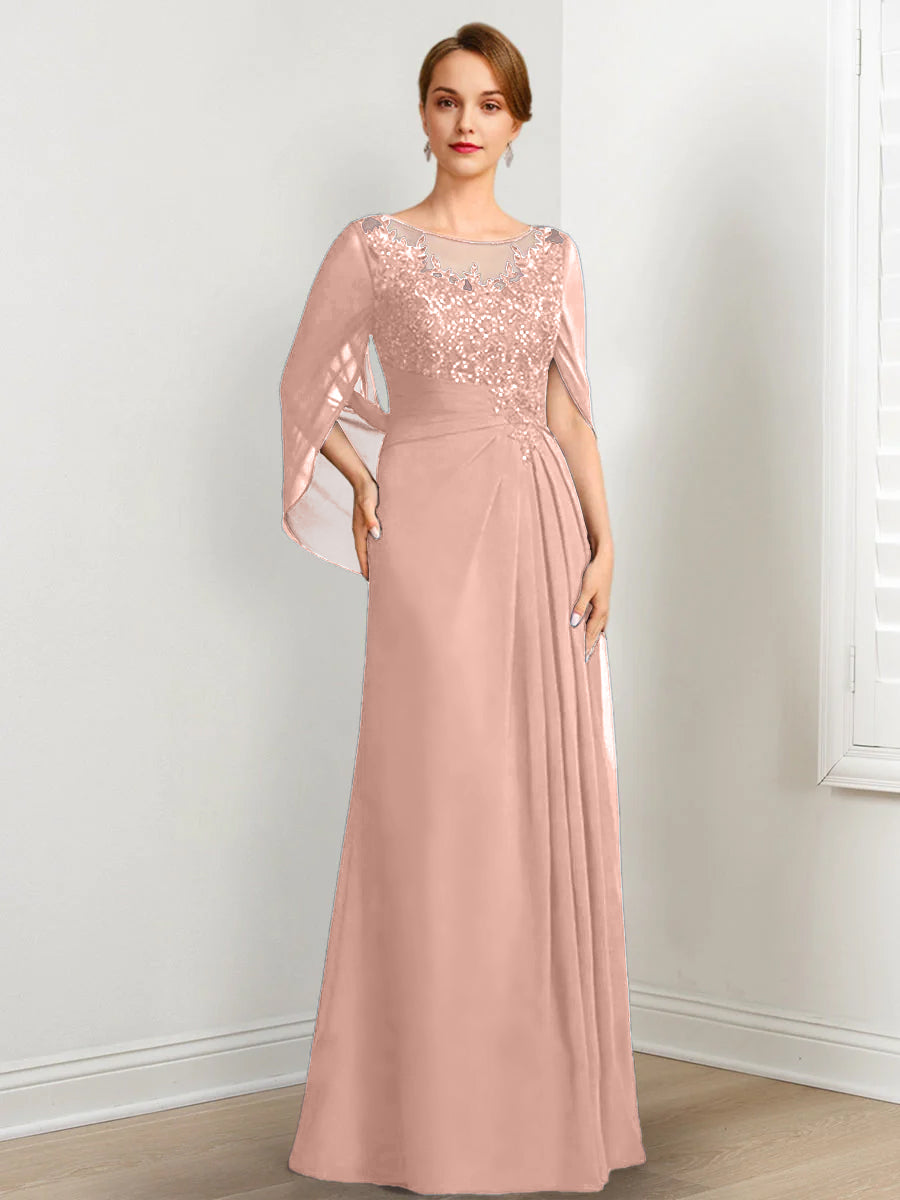 A-Line/Princess Mother of the Bride Dresses with Applique & Sequins