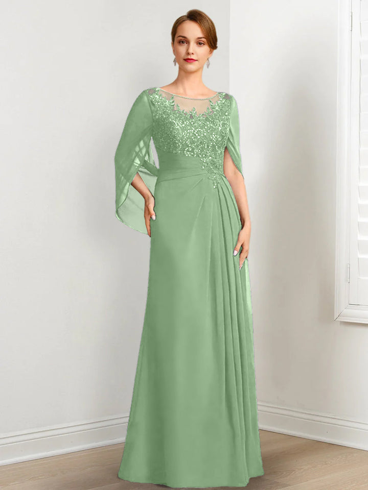 A-Line/Princess Mother of the Bride Dresses with Applique & Sequins