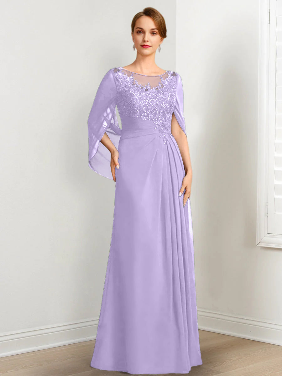 A-Line/Princess Mother of the Bride Dresses with Applique & Sequins