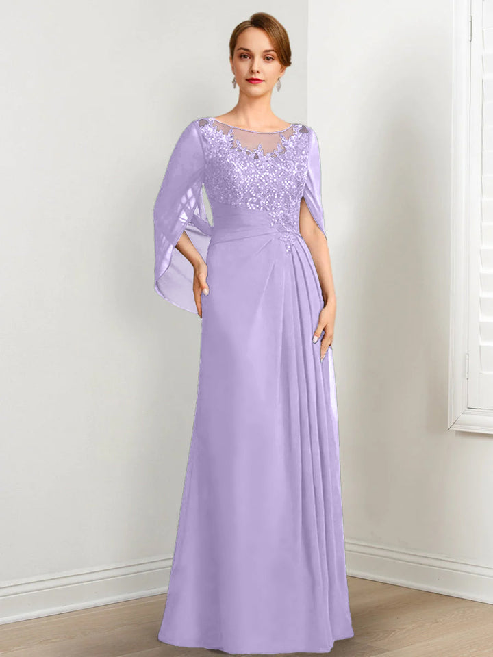 A-Line/Princess Mother of the Bride Dresses with Applique & Sequins