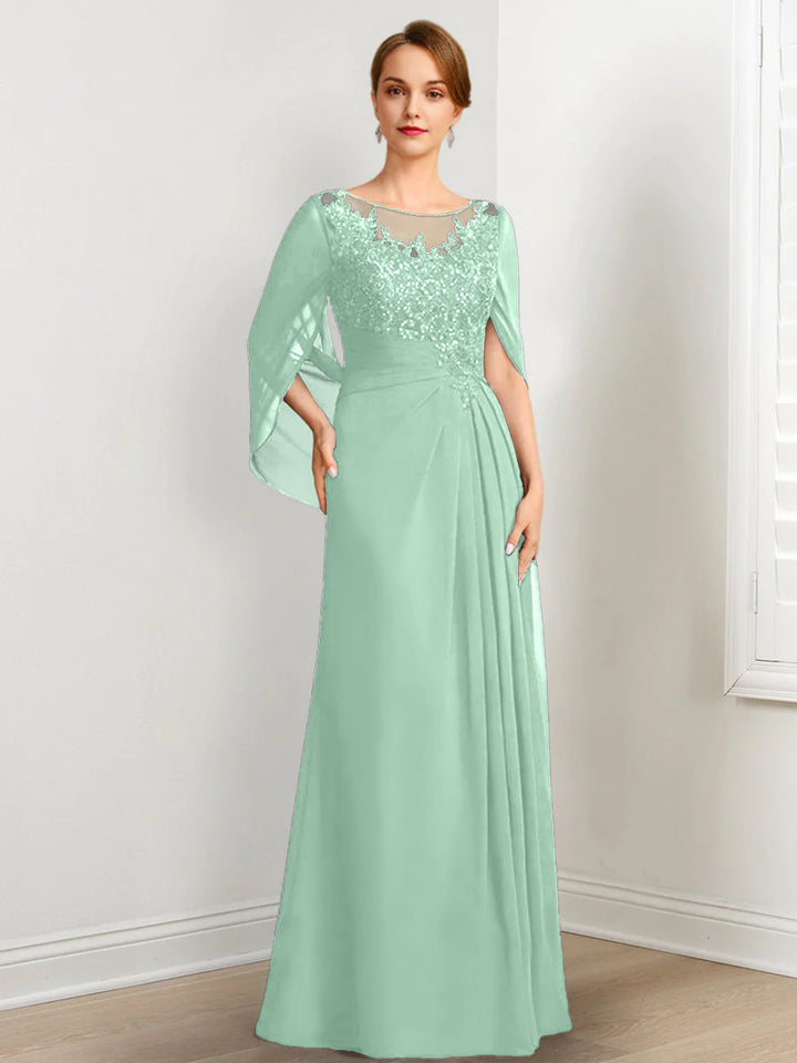 A-Line/Princess Mother of the Bride Dresses with Applique & Sequins