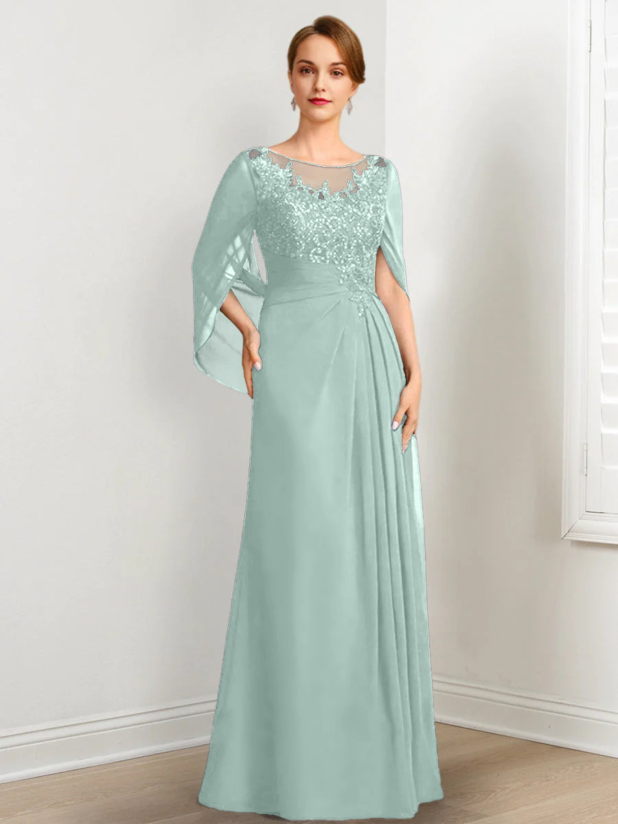 A-Line/Princess Mother of the Bride Dresses with Applique & Sequins