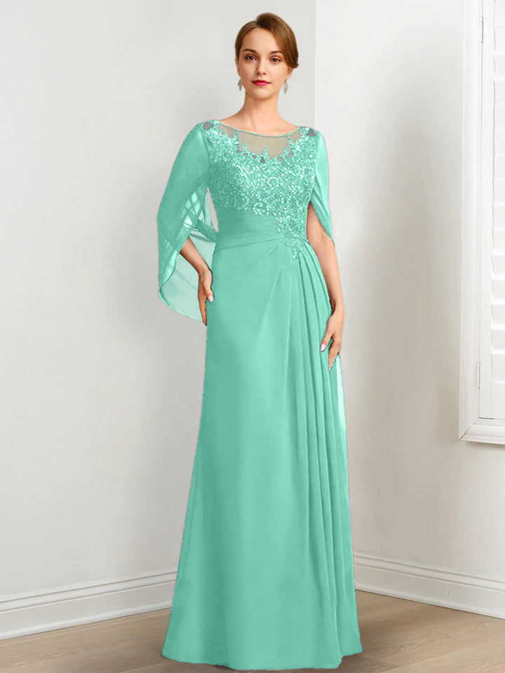 A-Line/Princess Mother of the Bride Dresses with Applique & Sequins