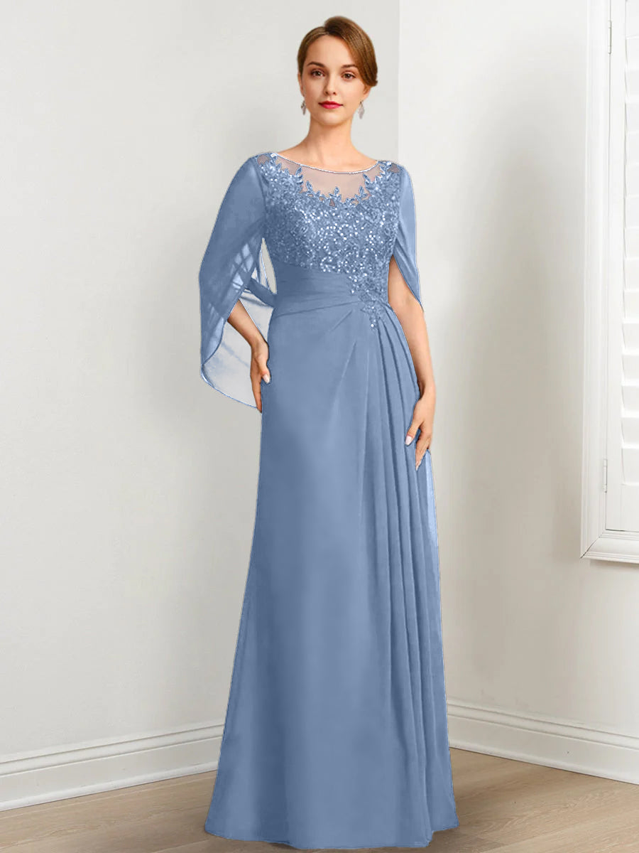 A-Line/Princess Mother of the Bride Dresses with Applique & Sequins