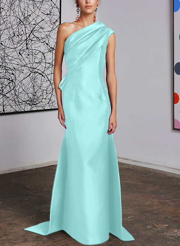 Sheath/Column One-Shoulder Mother of the Bride Dresses