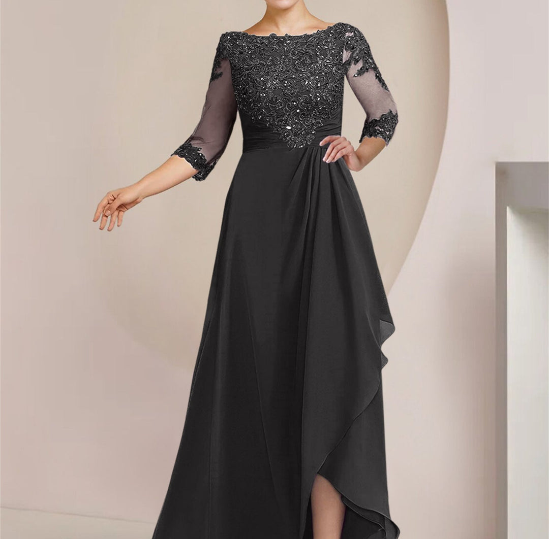 A-Line/Princess Scoop Floor-Length Mother of the Bride Dresses