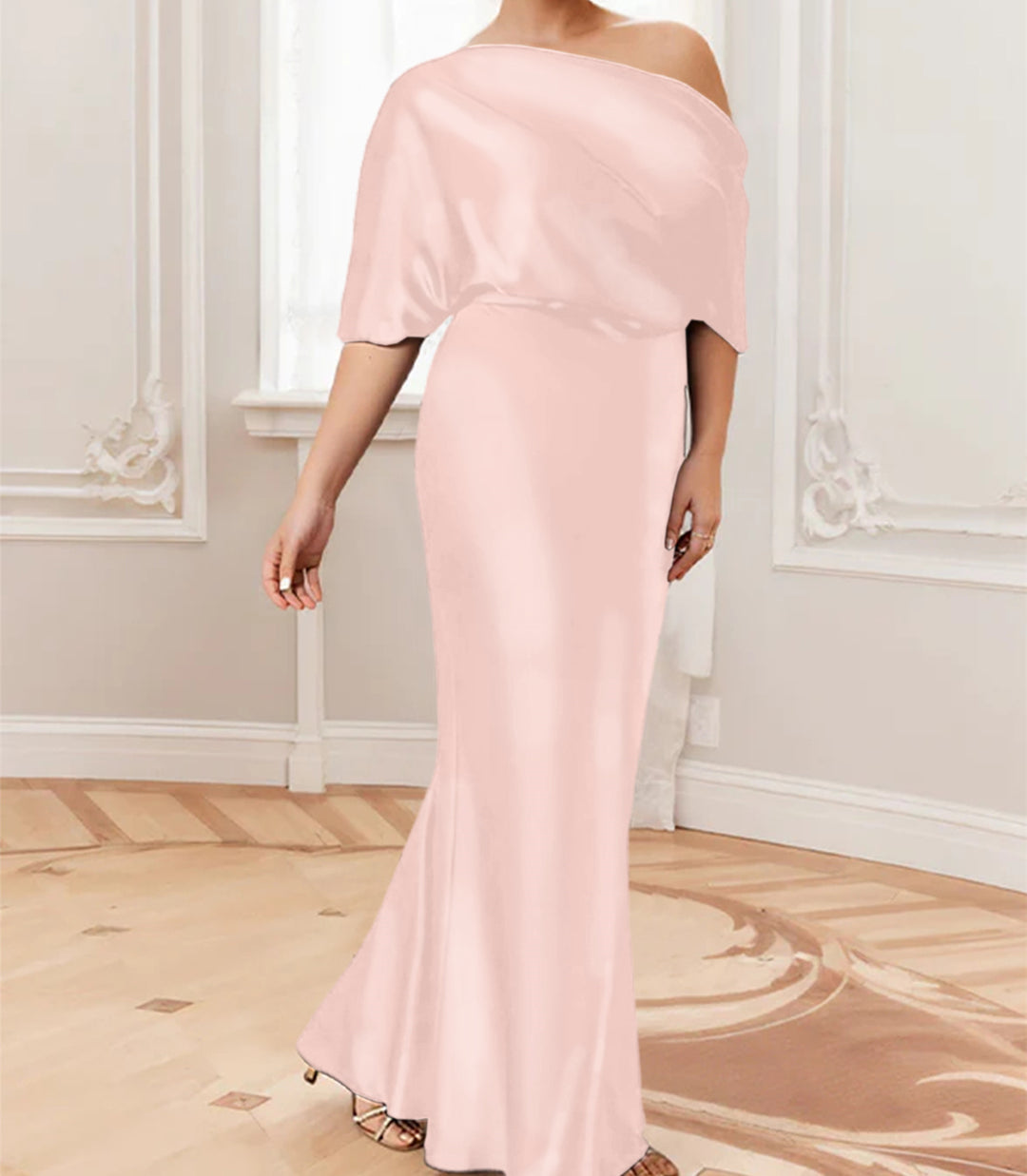 Sheath/Column One-Shoulder Floor-Length Mother of the Bride Dresses