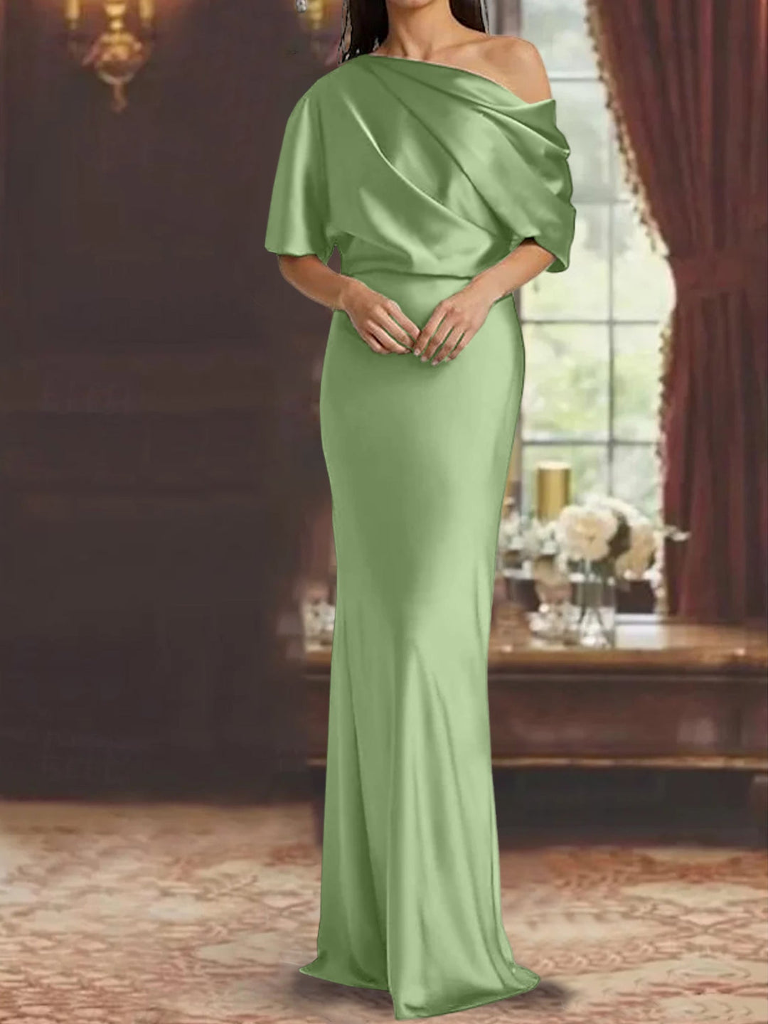 Sheath/Column One-Shoulder Mother of the Bride Dresses