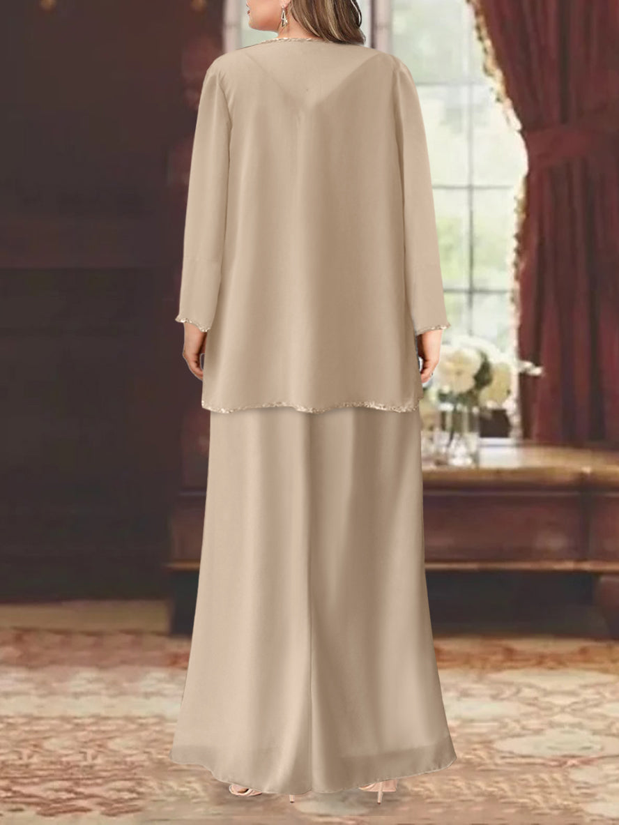 Sheath/Column V-Neck  Mother of the Bride Dresses with Wraps