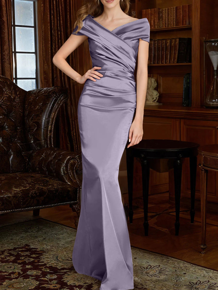 Sheath/Column Off-the-Shoulder Mother of the Bride Dresses