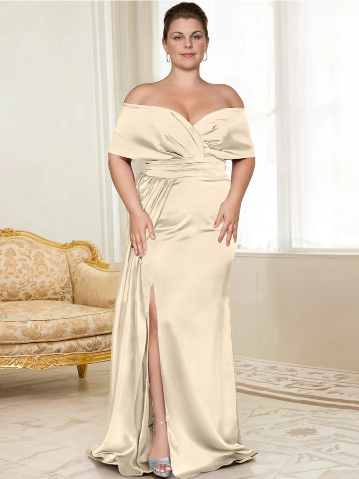 Trumpet/Mermaid Off-the-Shoulder Mother of the Bride Dresses