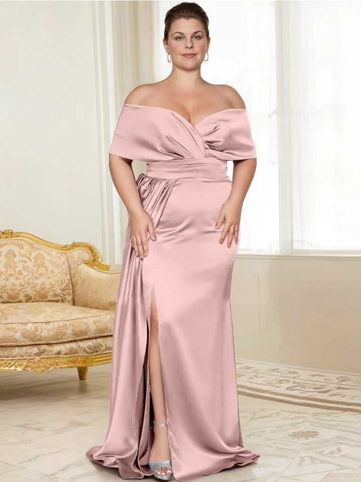 Trumpet/Mermaid Off-the-Shoulder Mother of the Bride Dresses