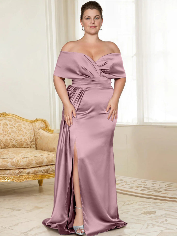 Trumpet/Mermaid Off-the-Shoulder Mother of the Bride Dresses