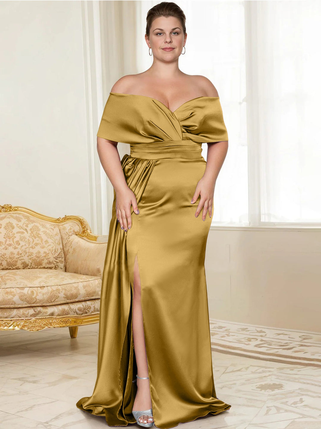 Trumpet/Mermaid Off-the-Shoulder Mother of the Bride Dresses