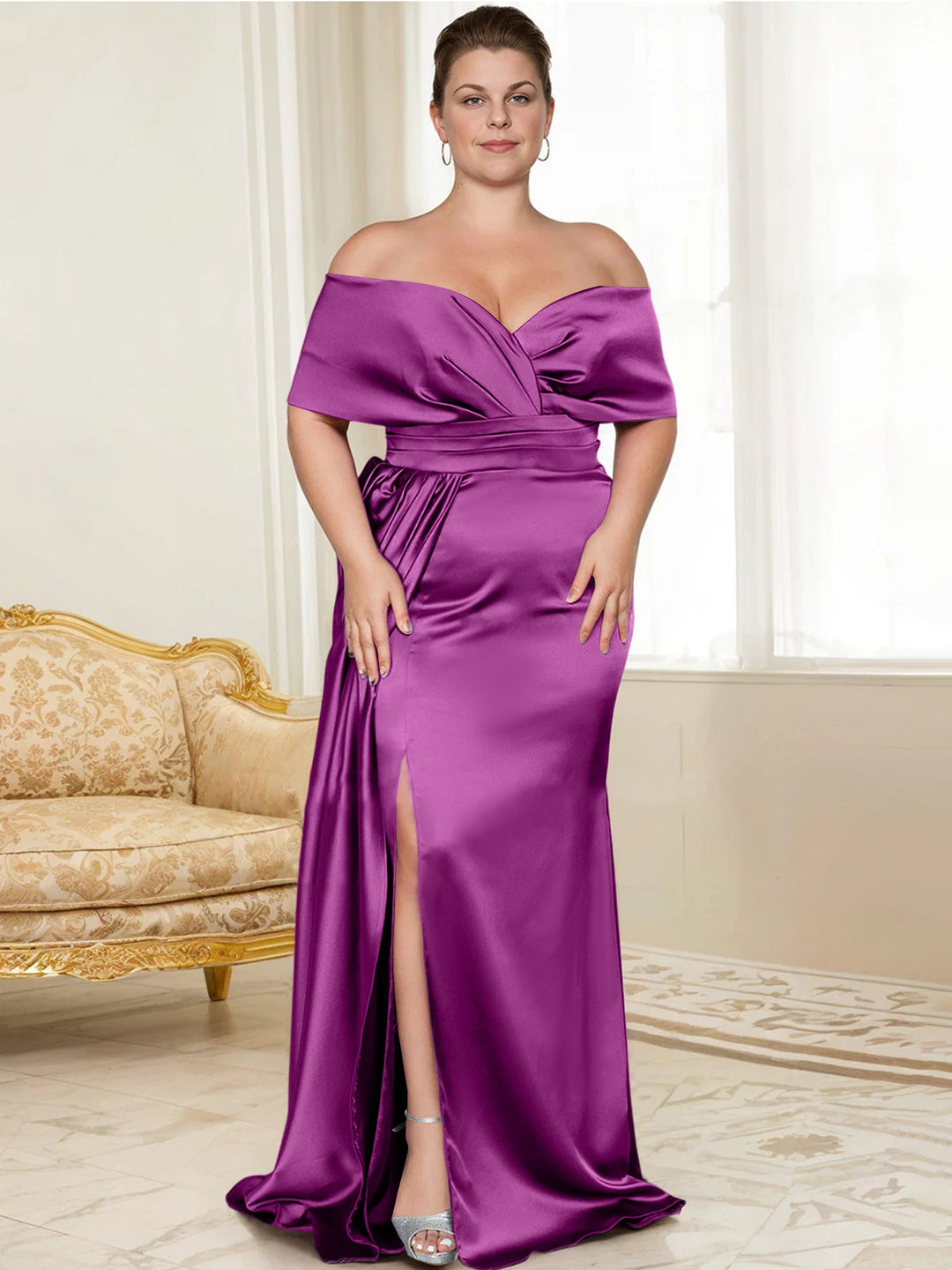 Trumpet/Mermaid Off-the-Shoulder Mother of the Bride Dresses