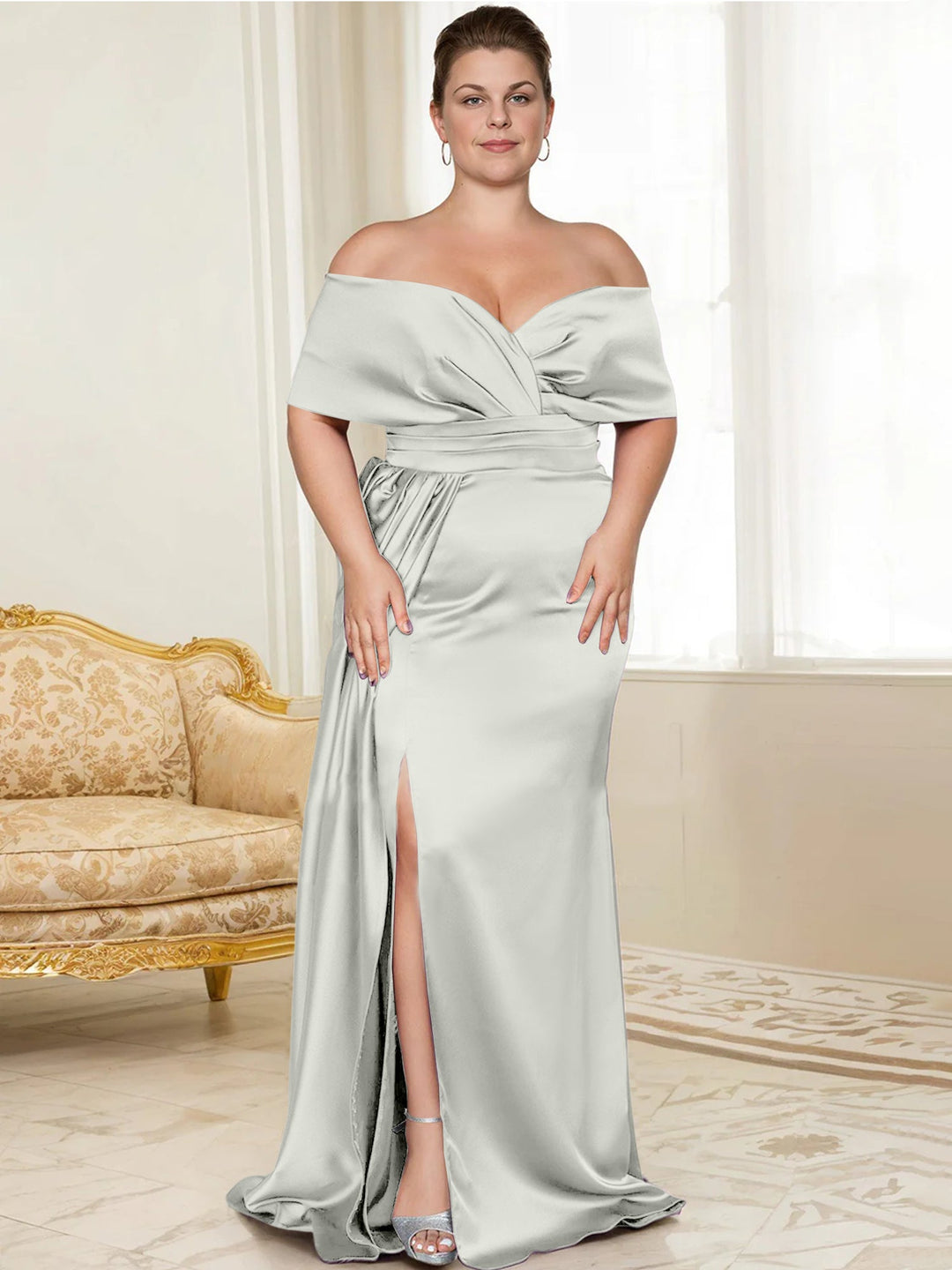 Trumpet/Mermaid Off-the-Shoulder Mother of the Bride Dresses