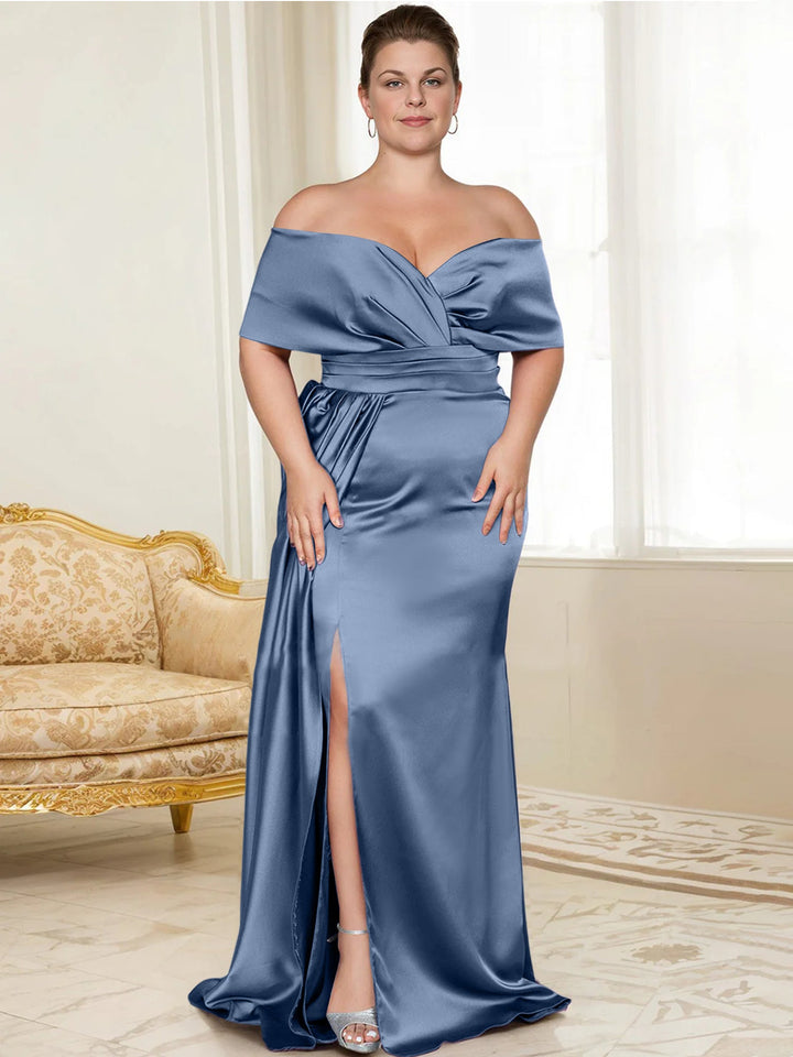 Trumpet/Mermaid Off-the-Shoulder Mother of the Bride Dresses