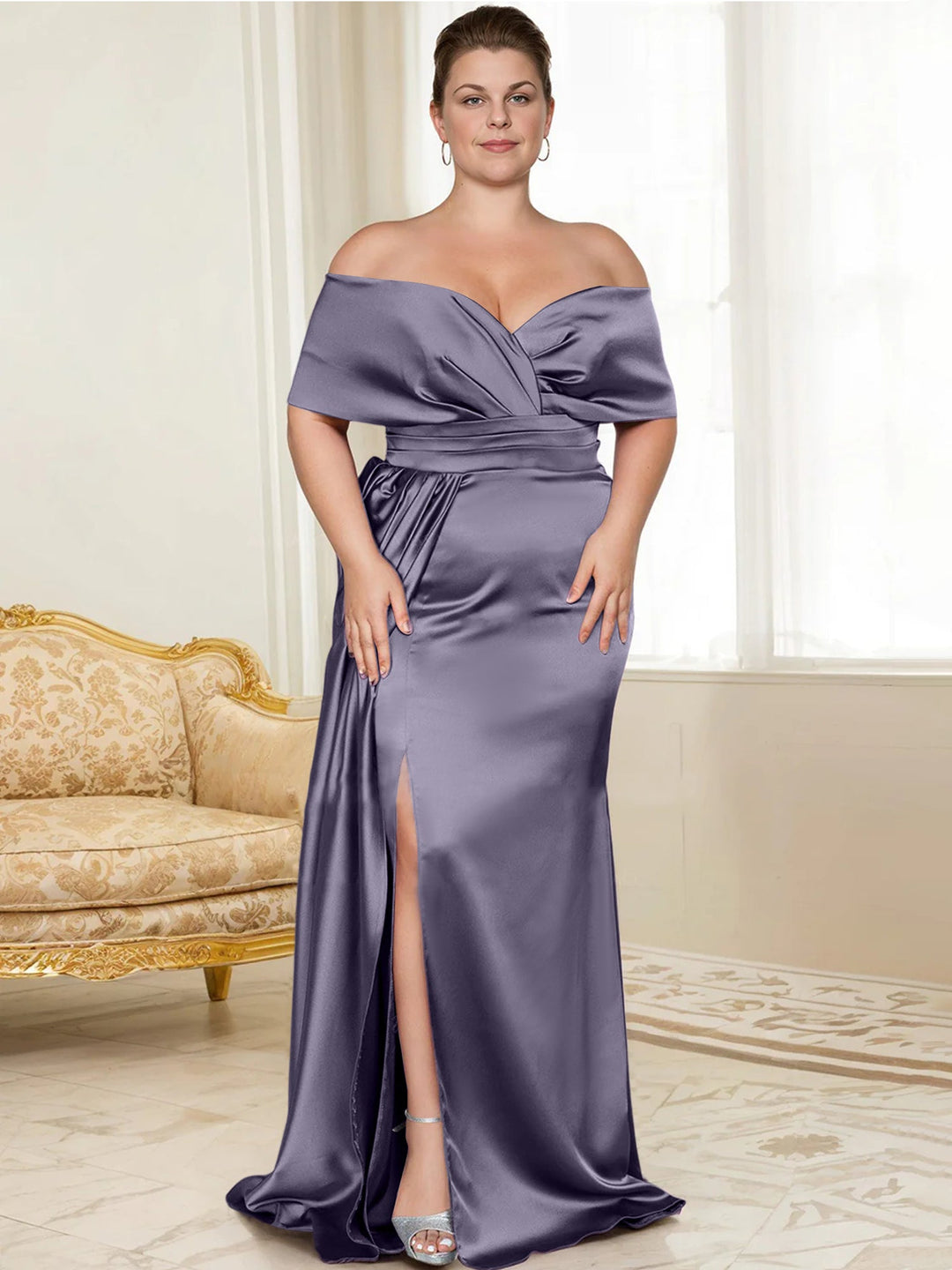 Trumpet/Mermaid Off-the-Shoulder Mother of the Bride Dresses