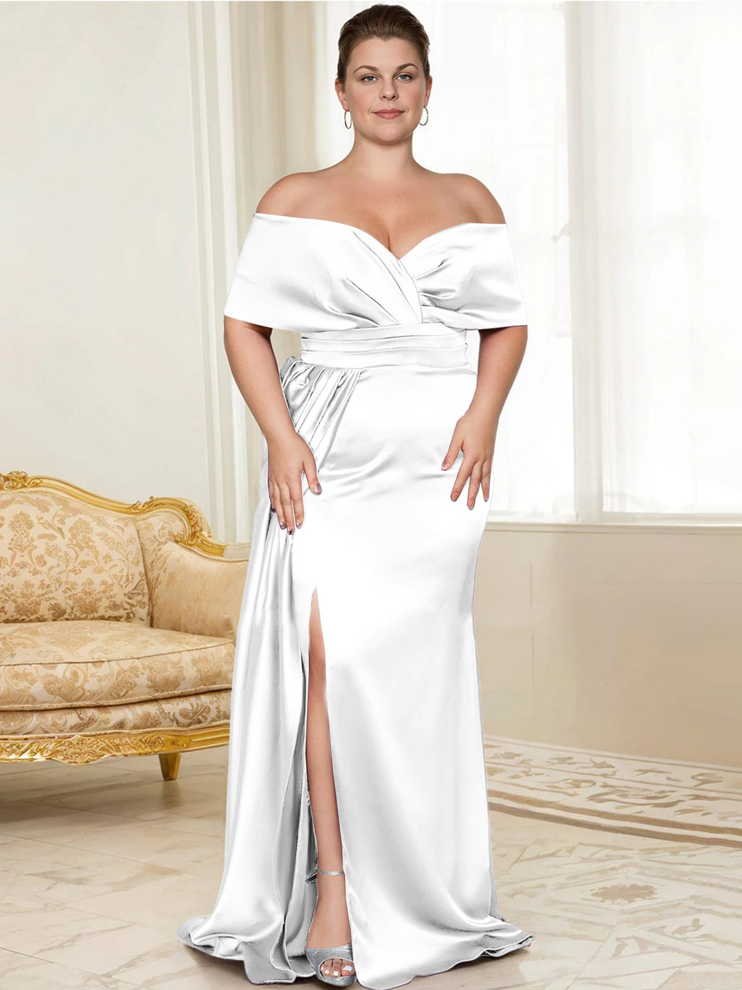 Trumpet/Mermaid Off-the-Shoulder Mother of the Bride Dresses