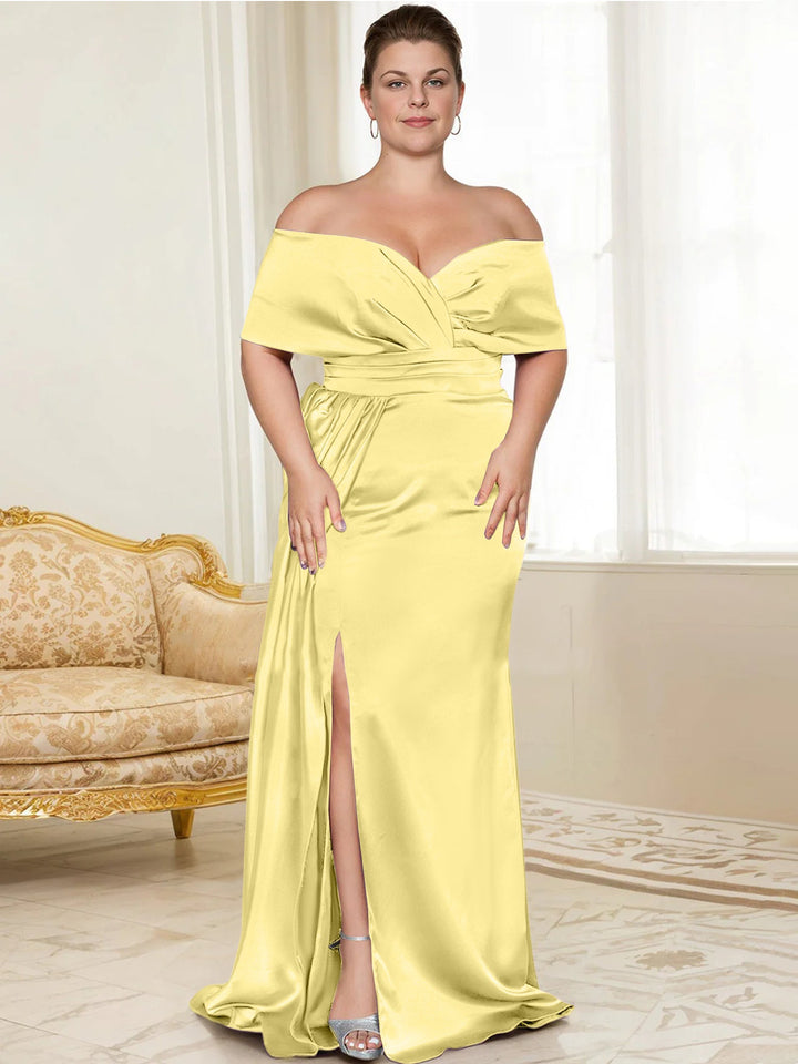 Trumpet/Mermaid Off-the-Shoulder Mother of the Bride Dresses