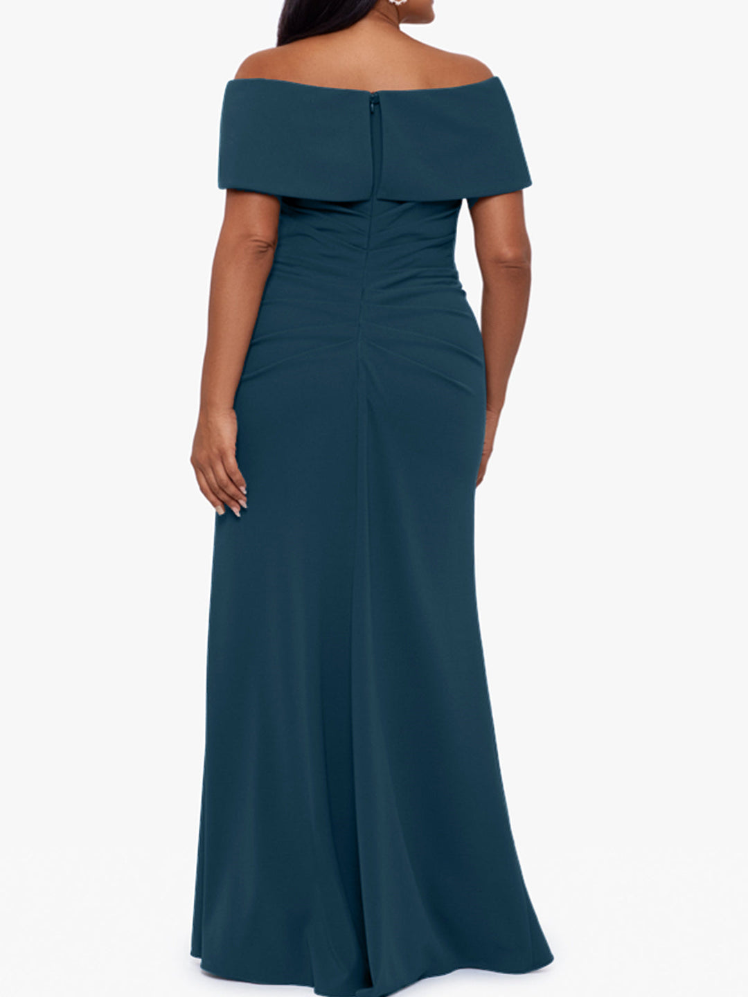 Trumpet/Mermaid Off-the-Shoulder Sleeveless Floor-Length Plus Size Mother Of The Bride Dresses