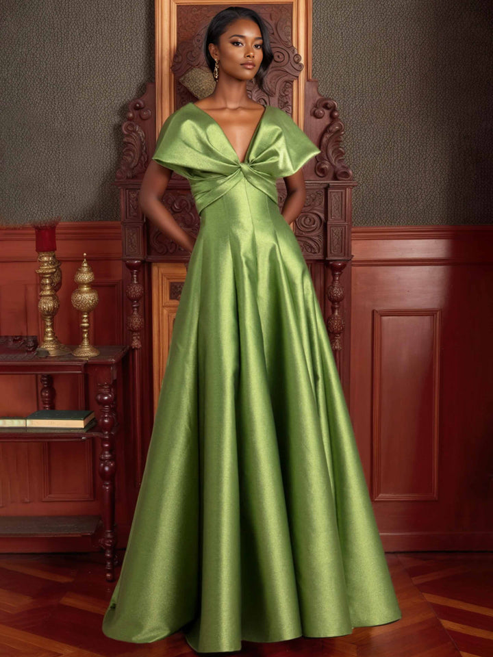 A-Line/Princess V-Neck Sleeveless Unique Mother Of The Bride Dresses with Ruffles