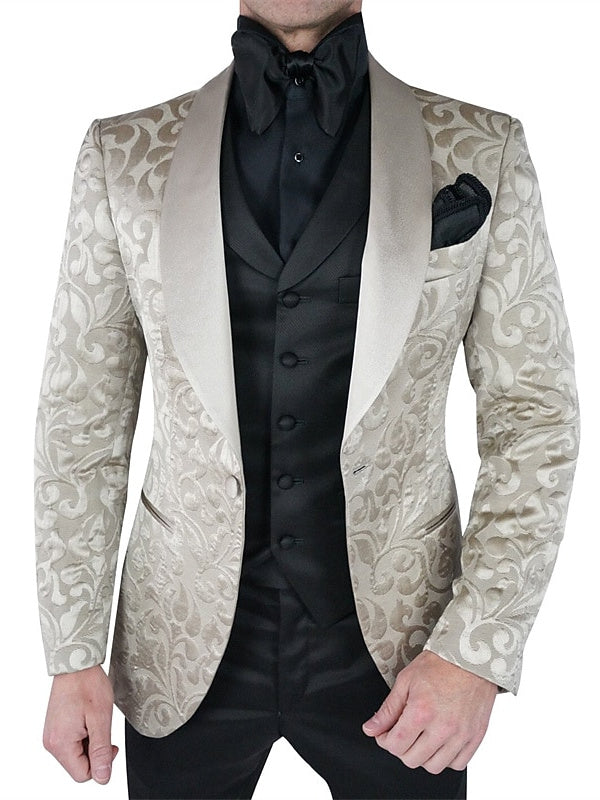 Men's Prom Suits Breasted One-button 3 Pieces Wedding Suits