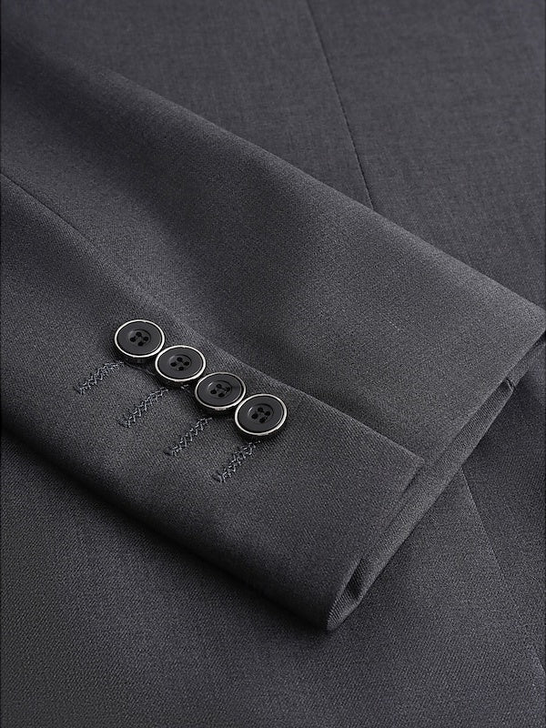 Men's Solid Coloured Daily Business Plus Size Single Breasted Two-buttons 2 Piece Wedding Suits