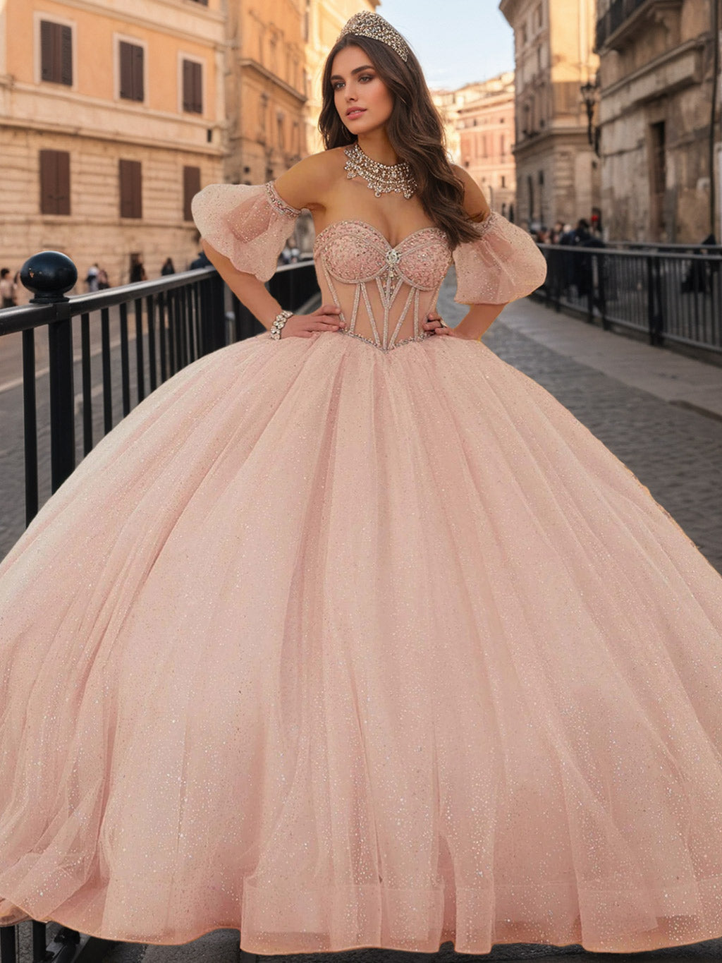 Ball Gown Sweetheart Strapless Floor-length Long Prom Dresses with Beads and Sequins