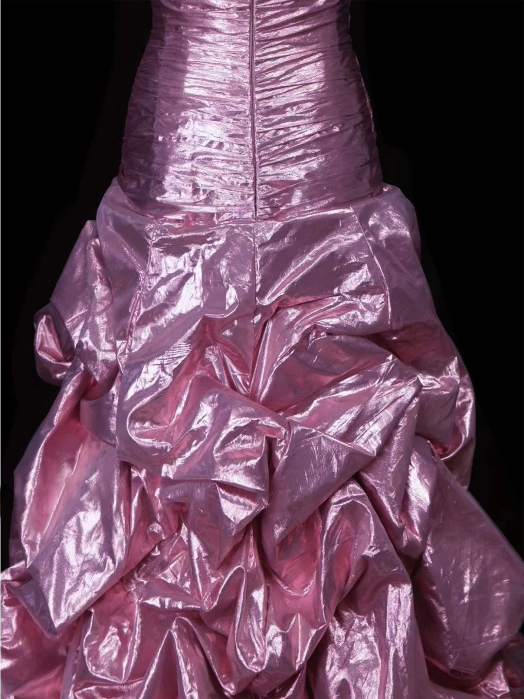 A-Line/Princess Sweetheart Sleeveless Floor-Length Taffeta Prom Dresses with Ruched & Sequins