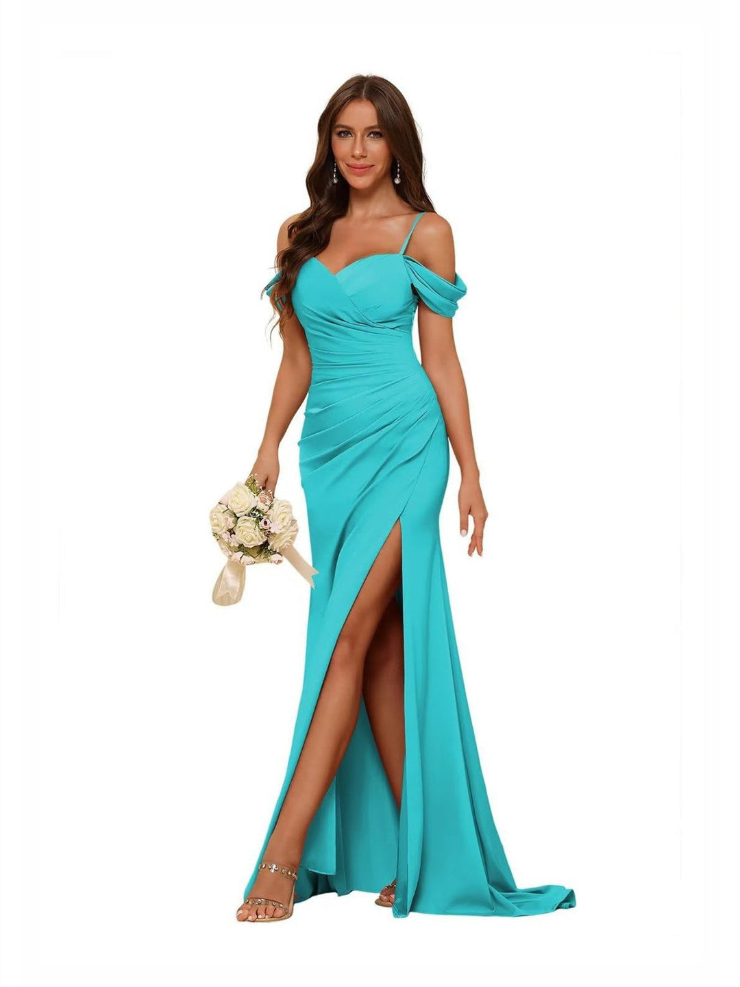 Mermaid/Trumpet Sweetheart Sleeveless Floor-Length Bridesmaid Dresses