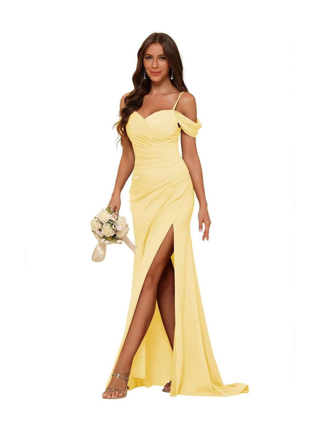 Mermaid/Trumpet Sweetheart Sleeveless Floor-Length Bridesmaid Dresses