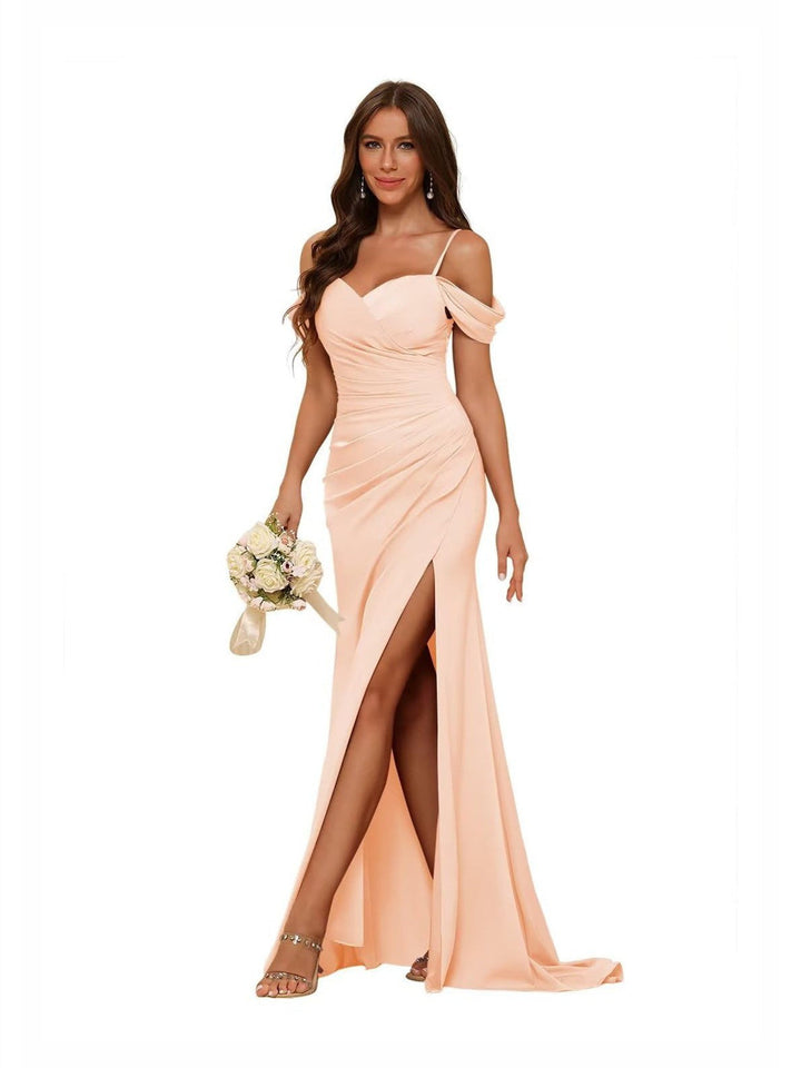 Mermaid/Trumpet Sweetheart Sleeveless Floor-Length Bridesmaid Dresses