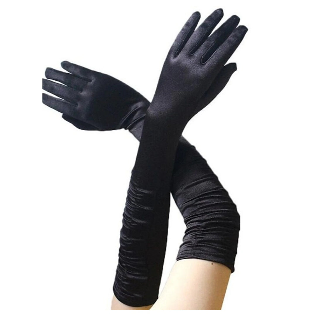 1950s Women's Solid Colour Patchwork Christmas Party Prom Teen Adults' Gloves